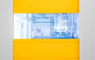 Rychloběžná průmyslová vrata - žlutá